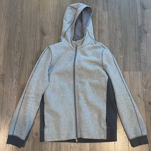 Men’s lulu lemon double zipper hoodie gray